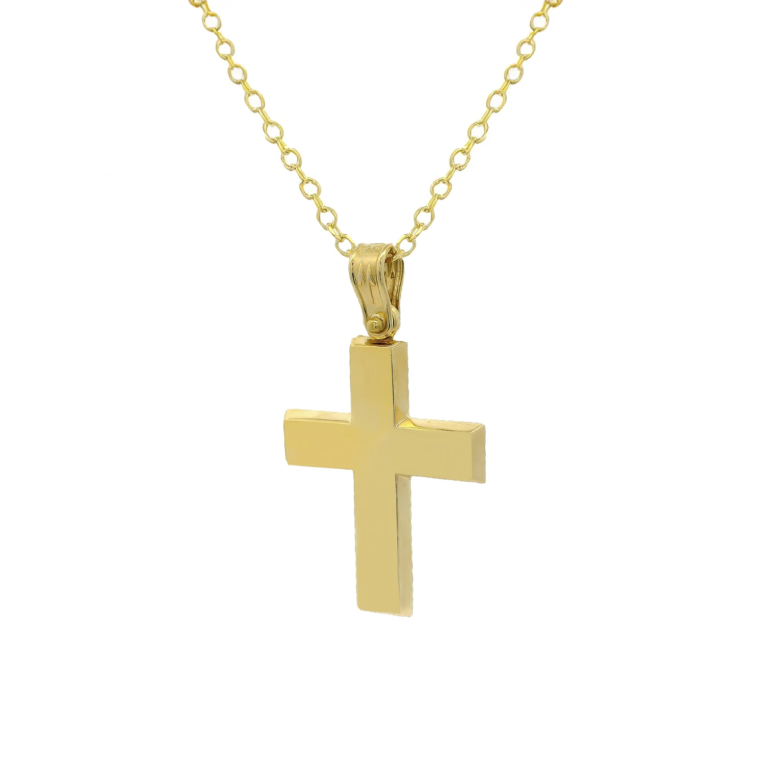 Χρυσός Σταυρός με αλυσίδα