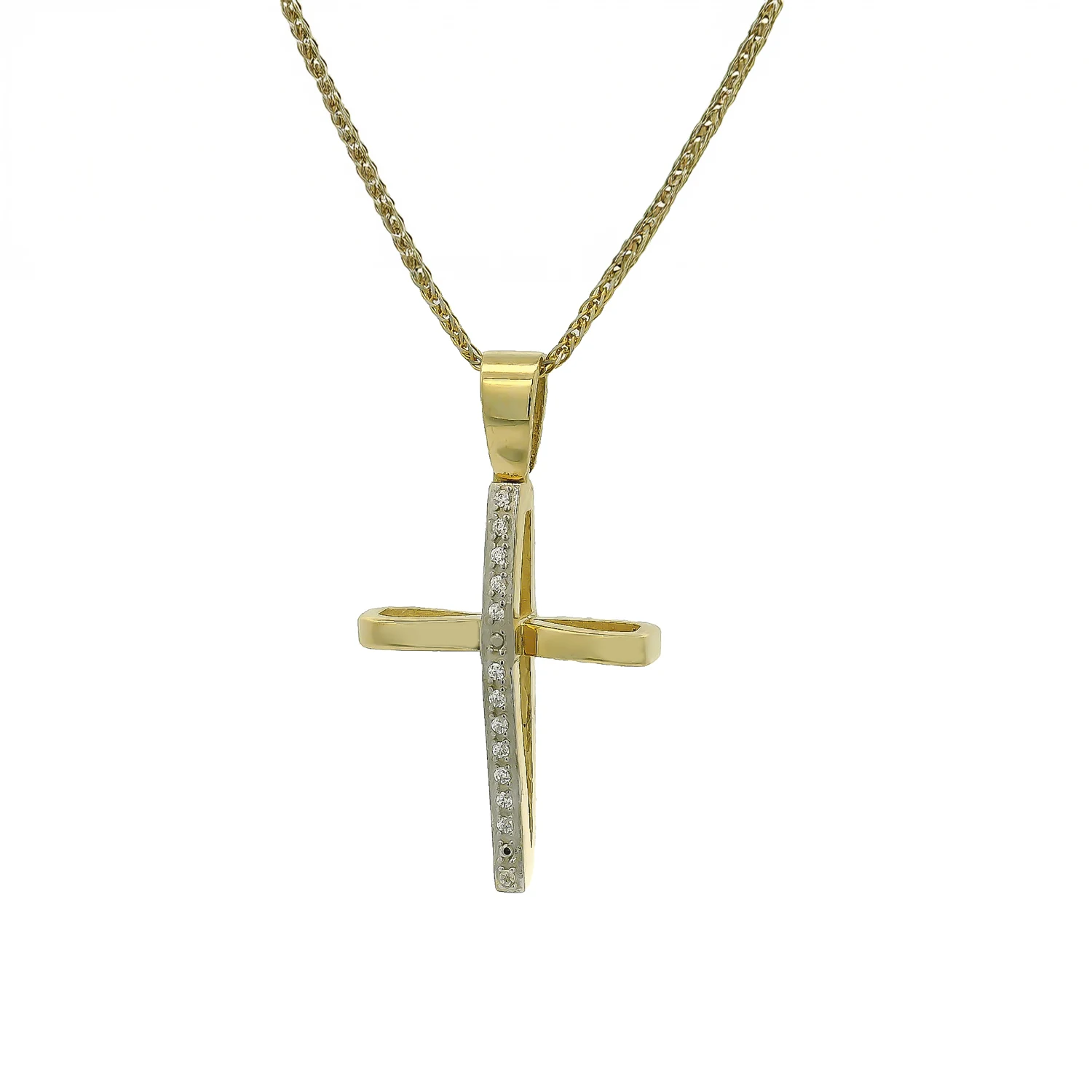 Χρυσός Σταυρός με αλυσίδα Χρυσός Σταυρός με αλυσίδα