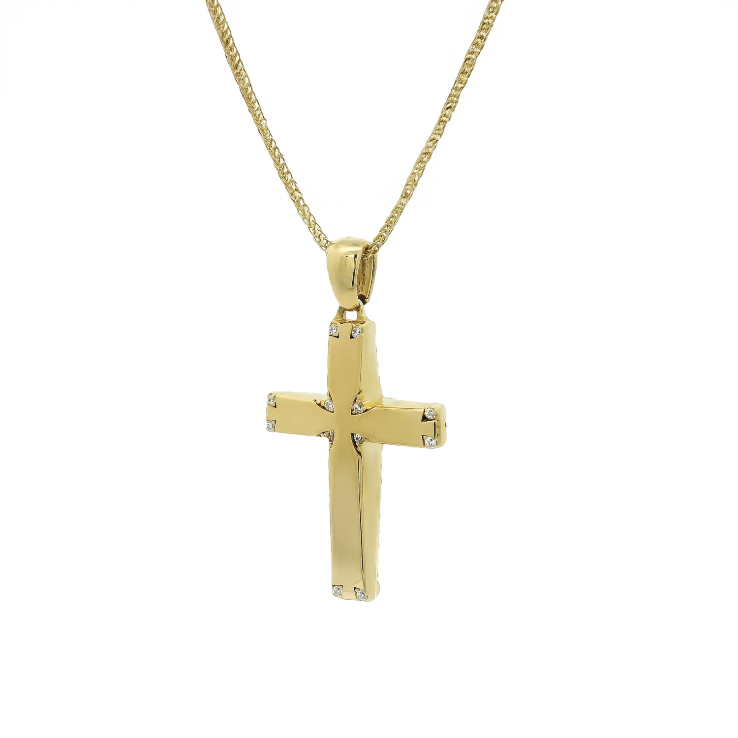 Χρυσός Σταυρός με αλυσίδα Χρυσός Σταυρός με αλυσίδα