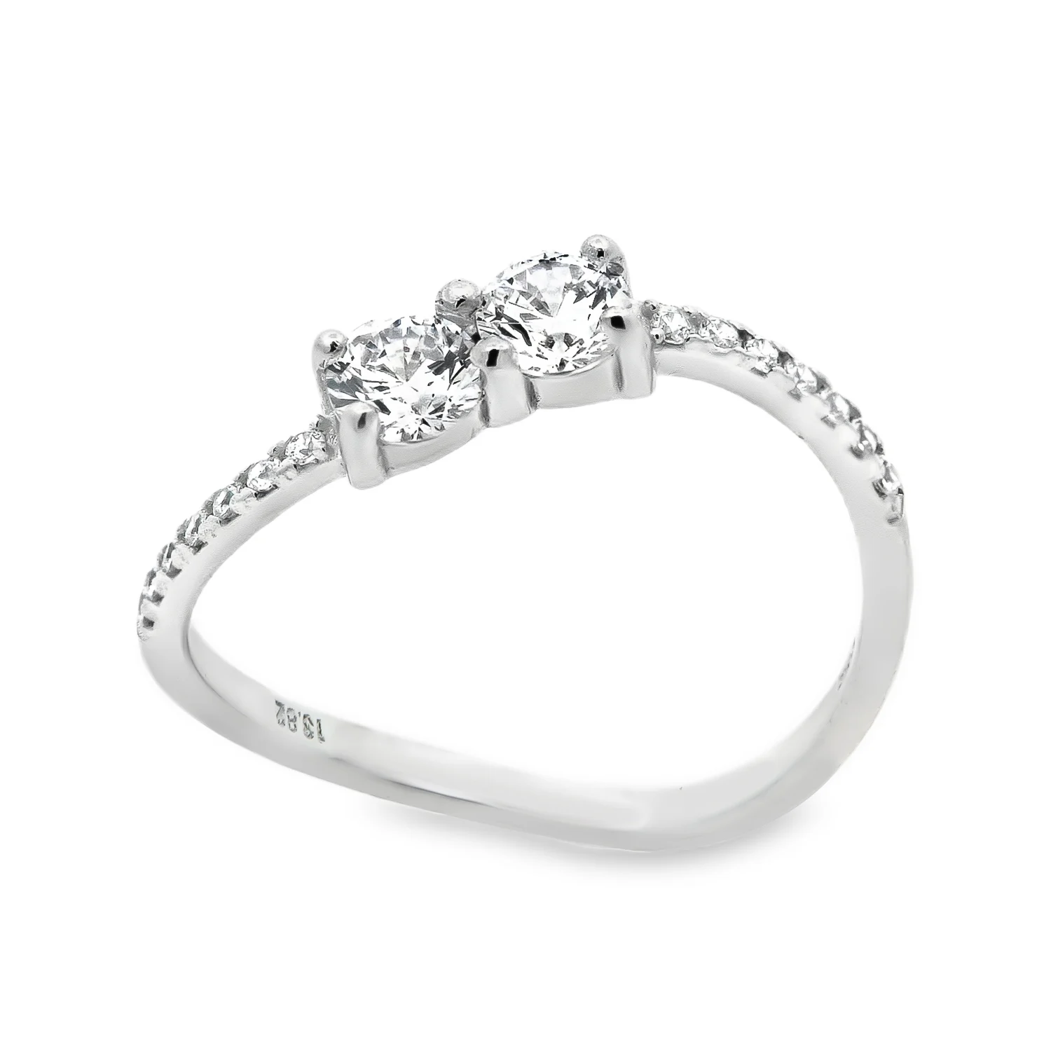 Δαχτυλίδι Λευκόχρυσο με Ζιργκόν Δαχτυλίδι Λευκόχρυσο με Ζιργκόν