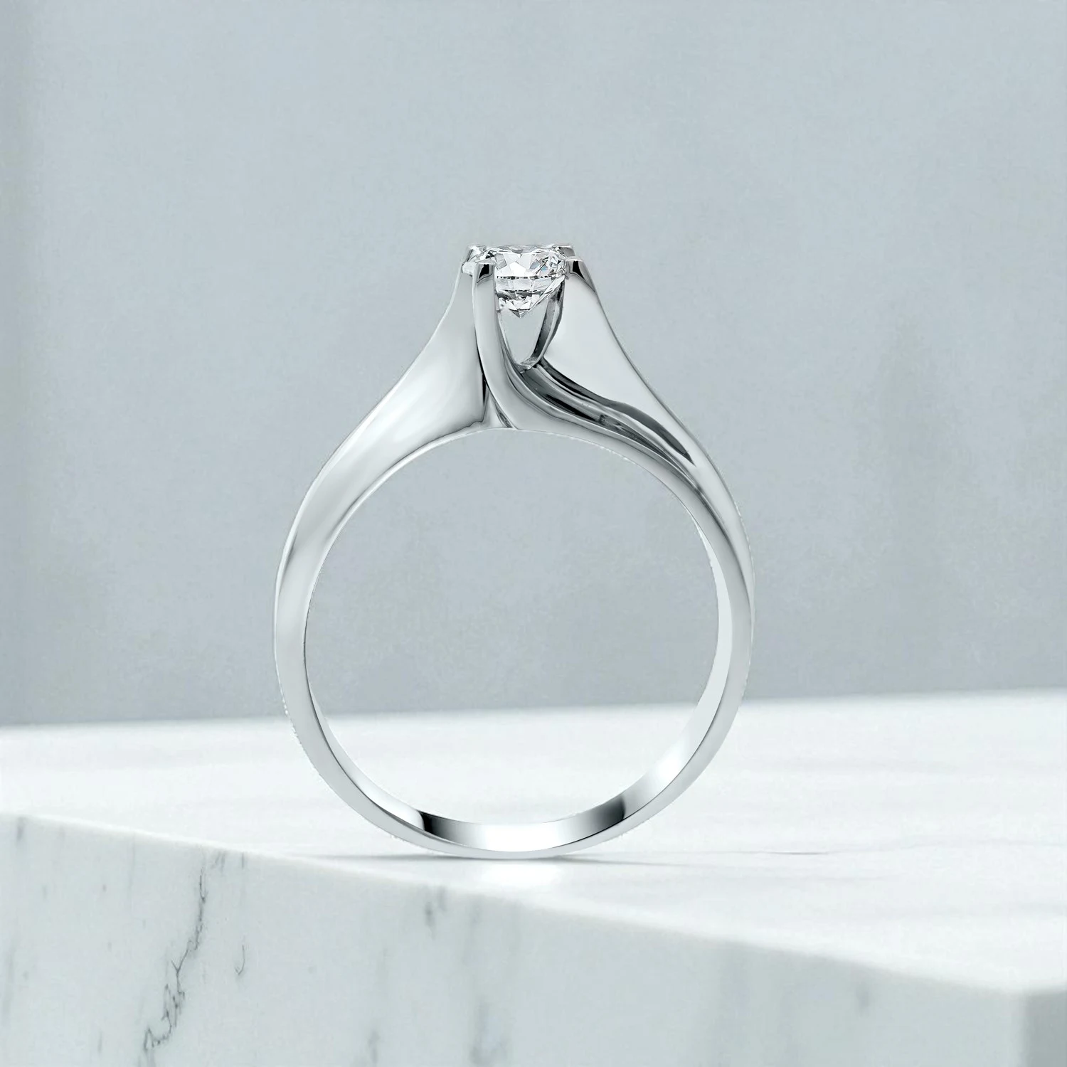 Μονόπετρο Δαχτυλίδι Αρραβώνα με Διαμάντι