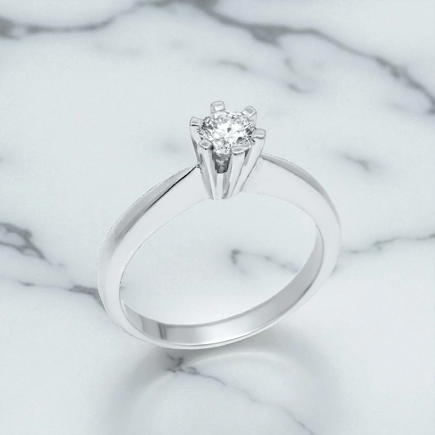 Μονόπετρο Δαχτυλίδι Αρραβώνα με Διαμάντι