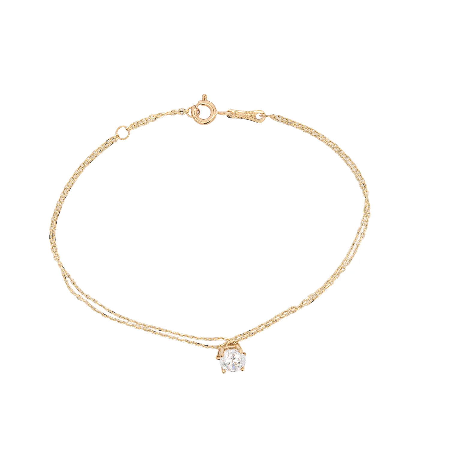 Χρυσό Βραχιόλι με Ζιργκόν