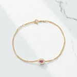 Χρυσό Βραχιόλι με Ζιργκόν