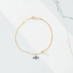 Χρυσό Βραχιόλι με Ματάκι