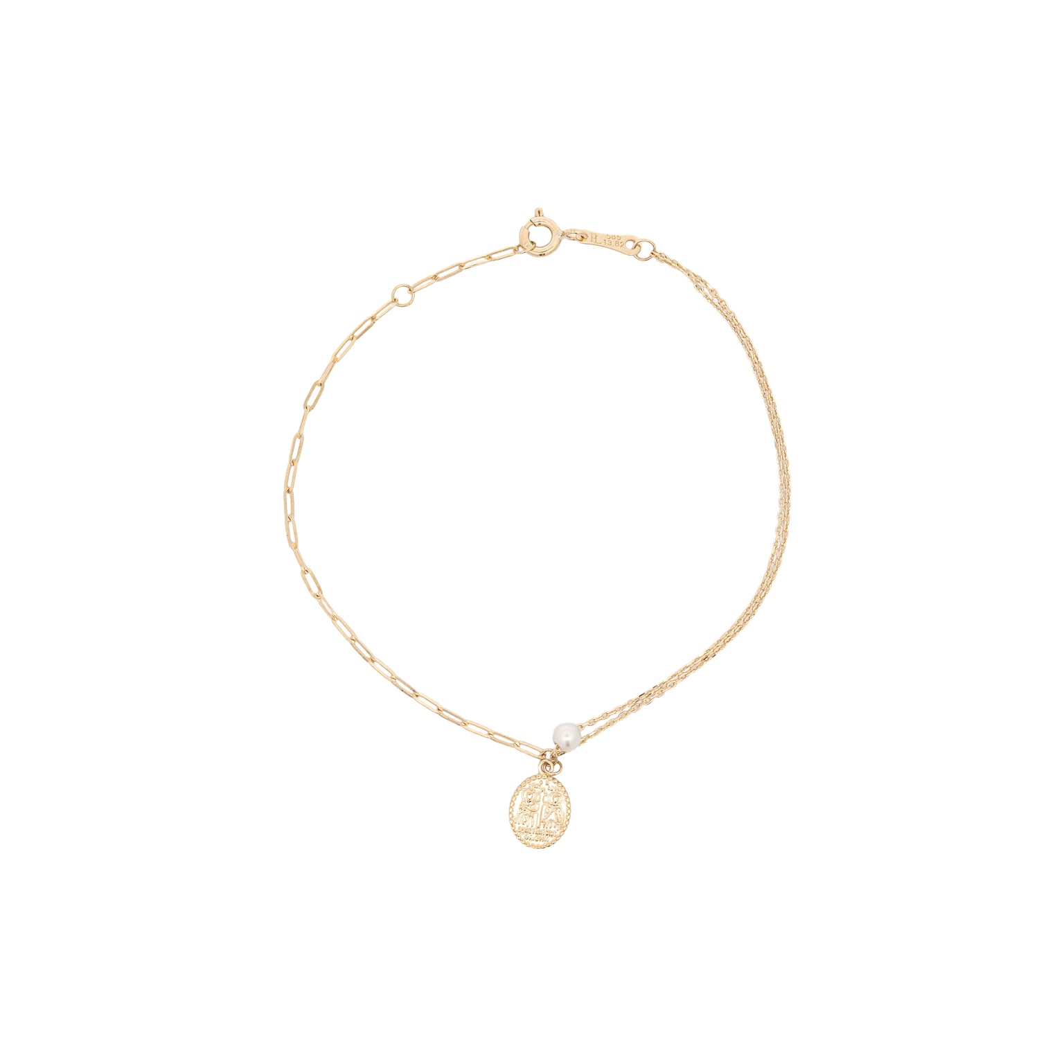 Χρυσό Βραχιόλι με Κωσταντινάτο