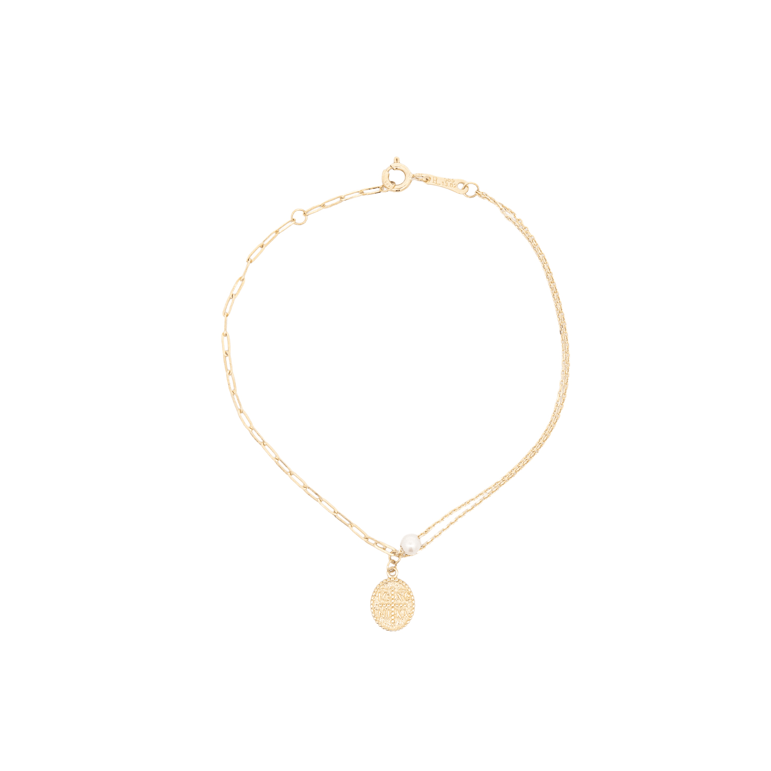 Χρυσό Βραχιόλι με Κωσταντινάτο