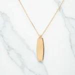 Χρυσό Κολιέ με Ταυτότητα