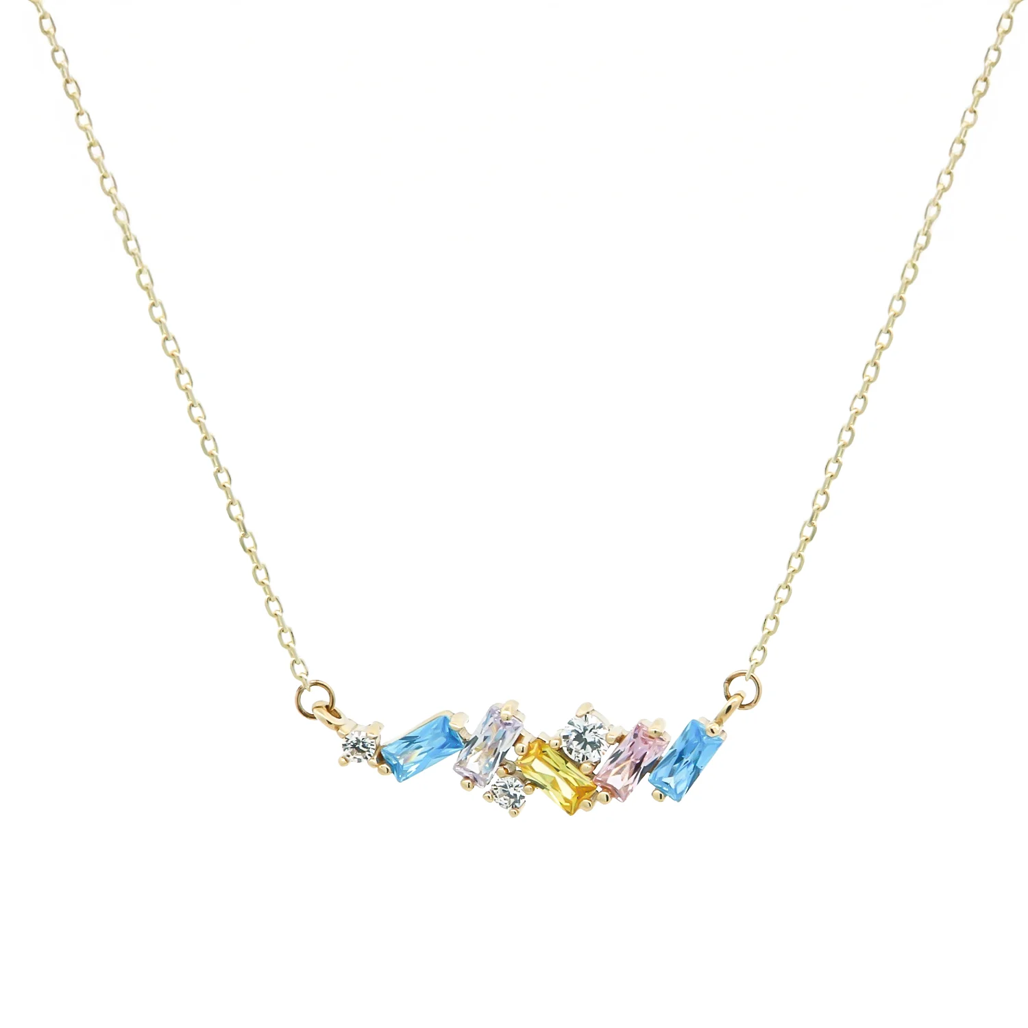 Χρυσό Κολιέ με Ζιργκόν