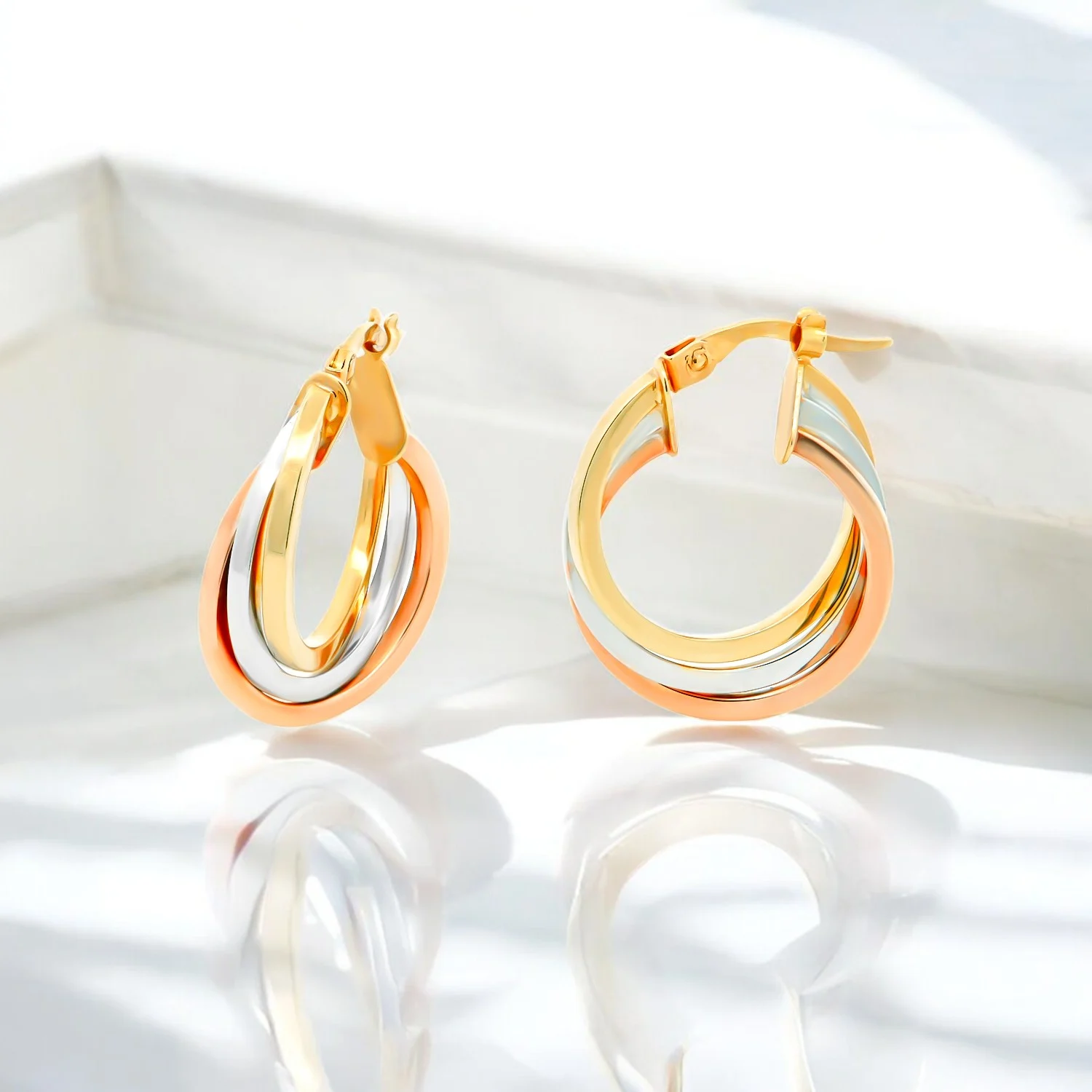 Χρυσοί Κρίκοι Σκουλαρίκια