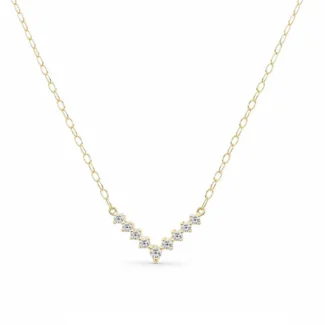 Χρυσό Κολιέ με Ζιργκόν