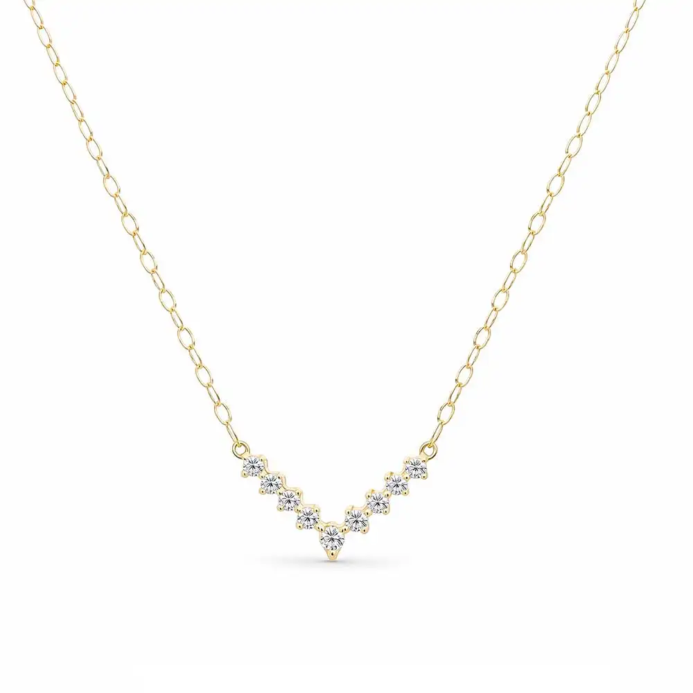 Χρυσό Κολιέ με Ζιργκόν Χρυσό Κολιέ με Ζιργκόν