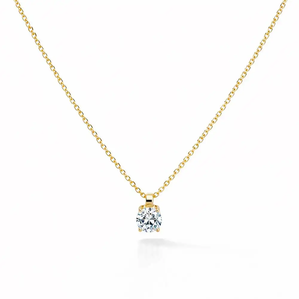 Χρυσό Κολιέ με Ζιργκόν Χρυσό Κολιέ με Ζιργκόν