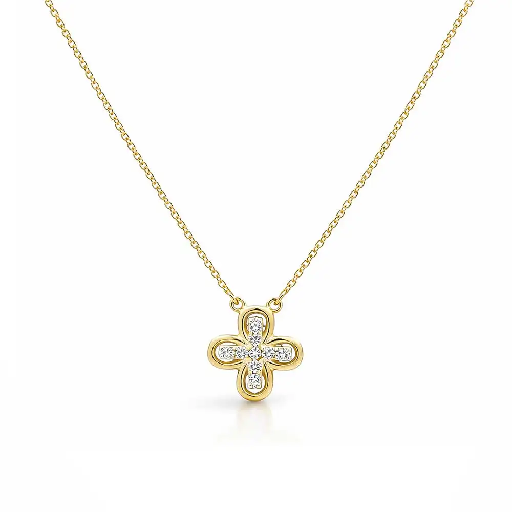 Χρυσό Κολιέ με Σταυρό