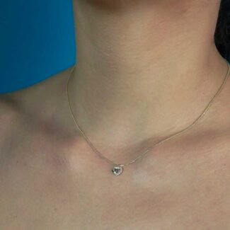 Κολιέ Χρυσό με Καρδούλες