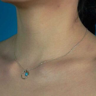 Κολιέ Χρυσό με Ματάκι