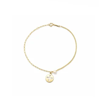 Χρυσό Βραχιόλι με Κωνσταντινάτο